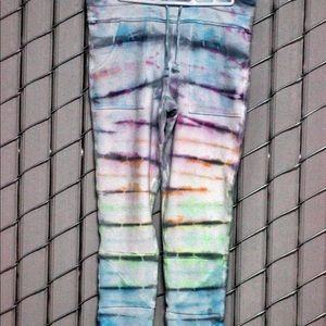 Free People, tie dye, sweatpants w/pockets, xl
